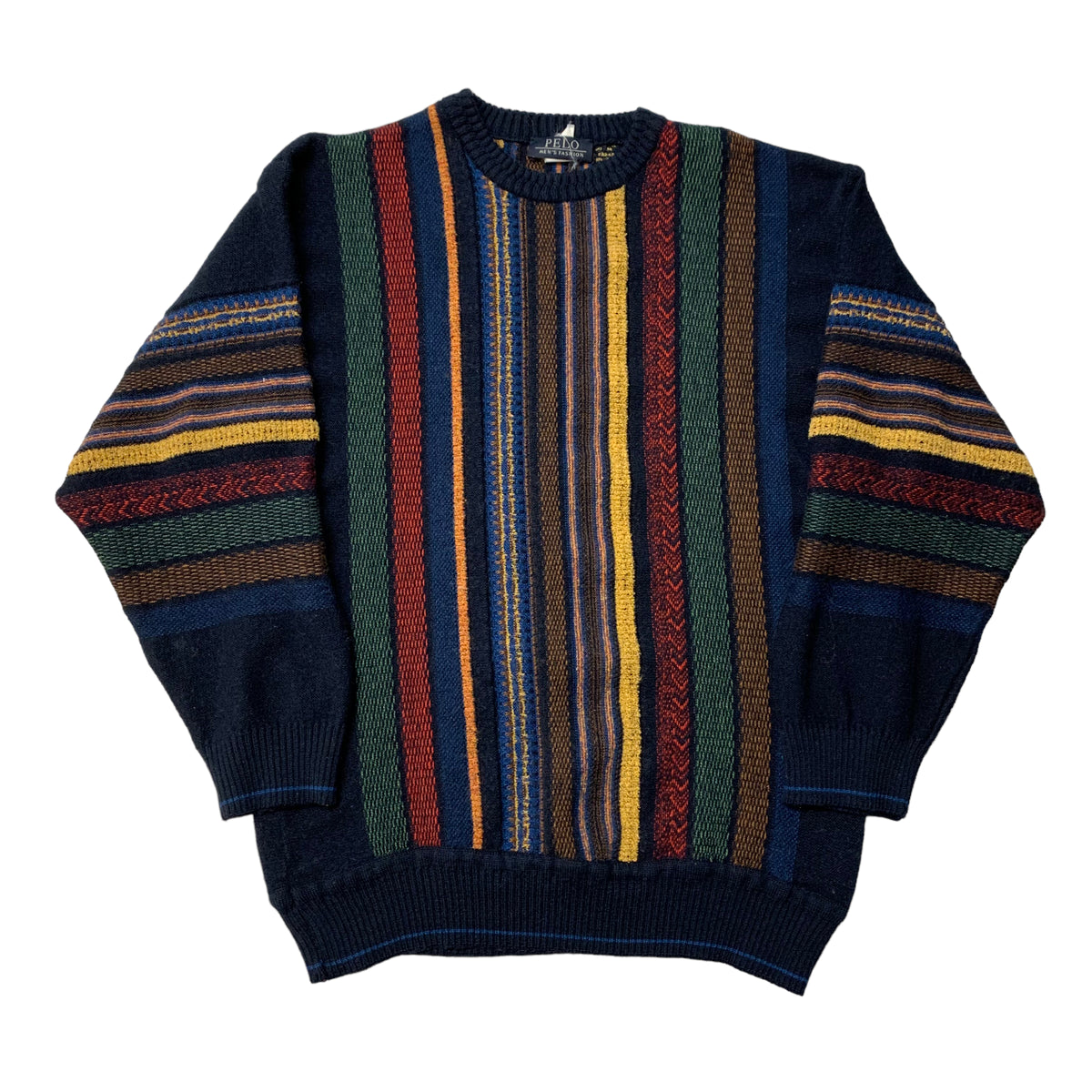 90’s Pelo Vertical Stripe Knit Sweater