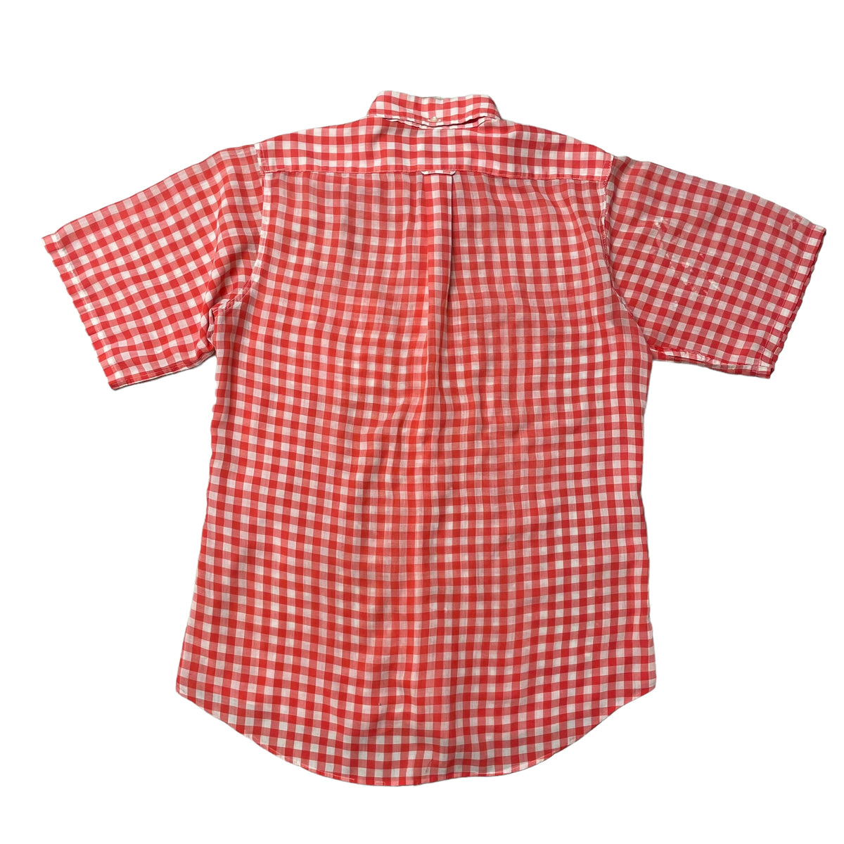 60’s Towncraft ‘Picnic Plaid’ Distressed Short Sleeve Shirt