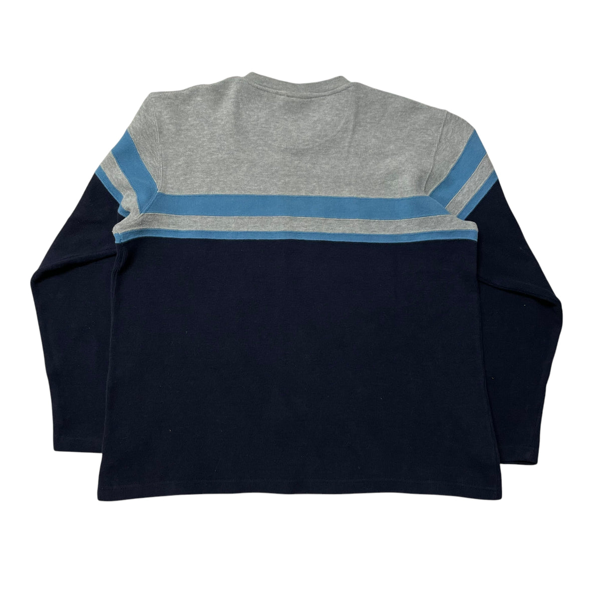 00’s Cherokee V Neck Striped Sweater Navy