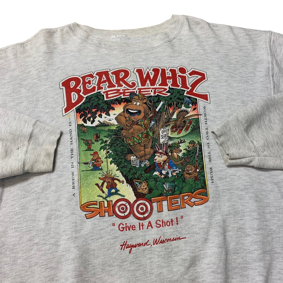 90’s Bear Whiz Beer Sweatshirt