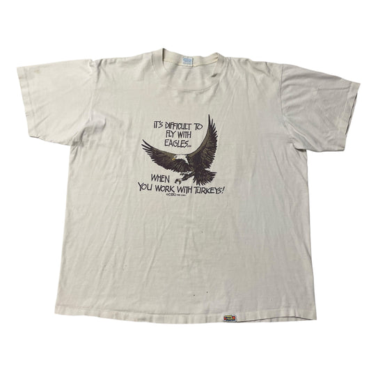 80’s Crazy Shirt ‘Difficult to Fly With Eagles’ T-Shirt