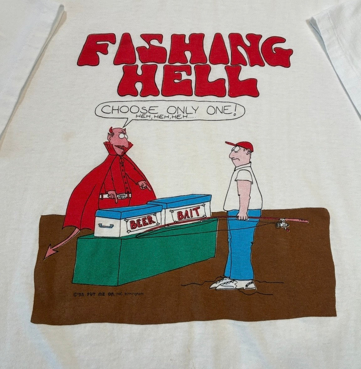 Fishing hell T-shirt size XL