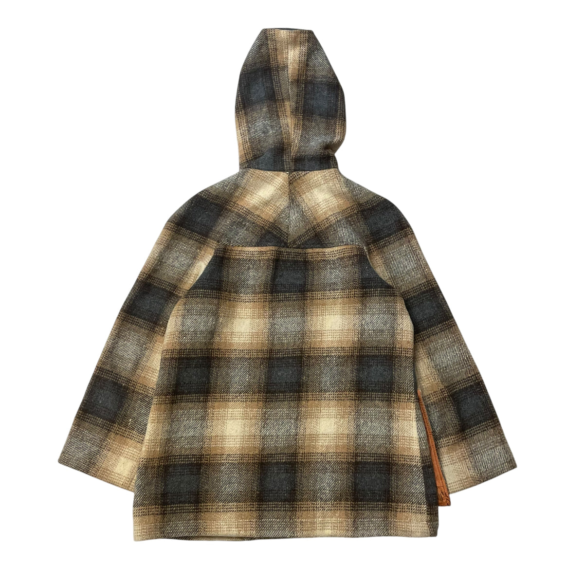 60’s/70’s Wool Plaid Hooded Zip Up Jacket