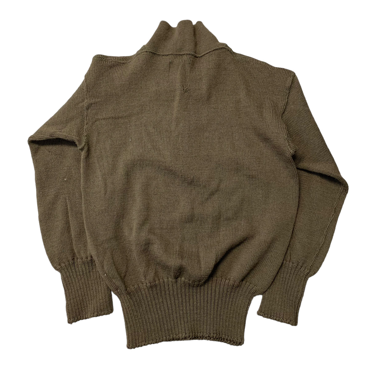 70’s Wool Military Quarter Button Sweatshirt