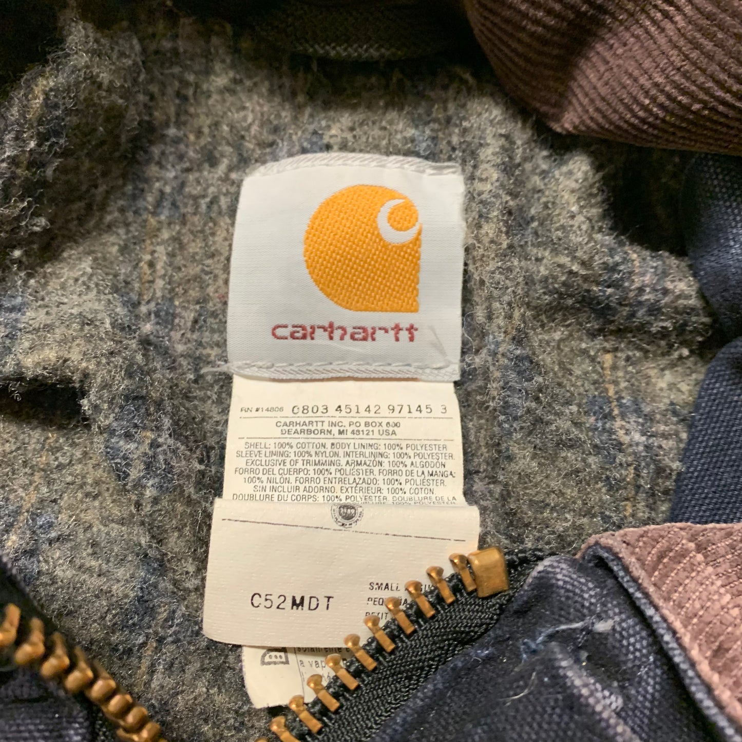 00’s Carhartt Blanket Lined Chore Jacket