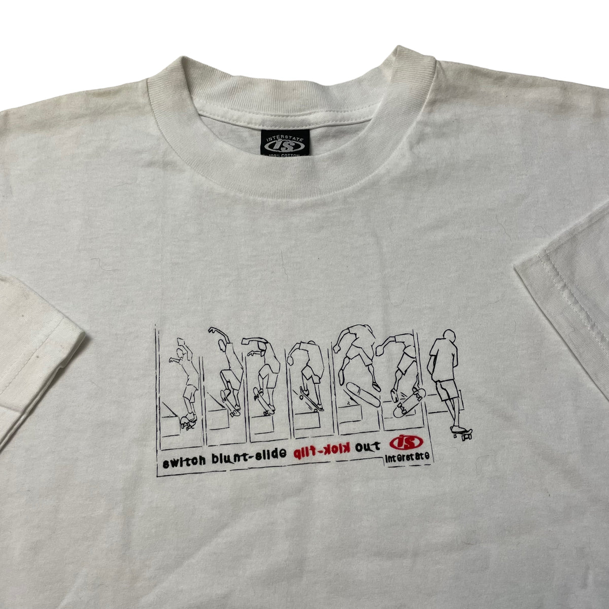 90’s Interstate ‘Switch Bluntslide Kickflip Out’ Skate T-Shirt