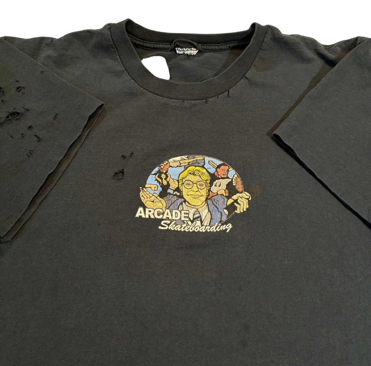 Thrashed Jerry Springer skate T-shirt size large