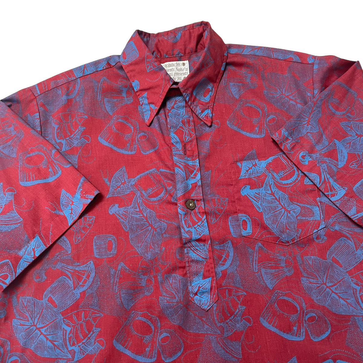 70’s ‘Honolulu Hi’ Patterned Hawaiian Shirt
