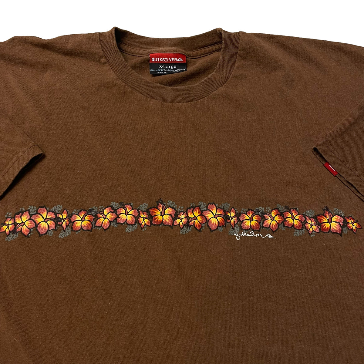 00’s Quiksilver Floral Wrap Around Print T-Shirt