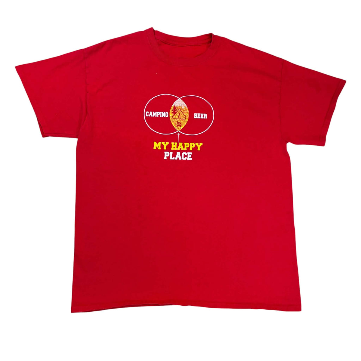 Size large camping tee
