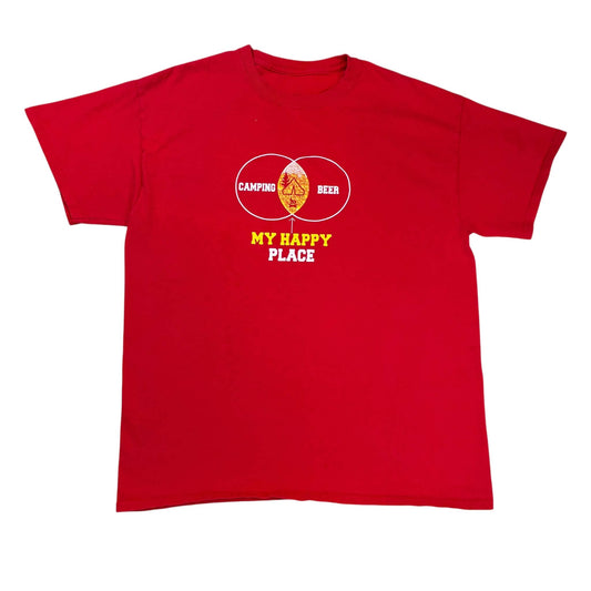 Size large camping tee