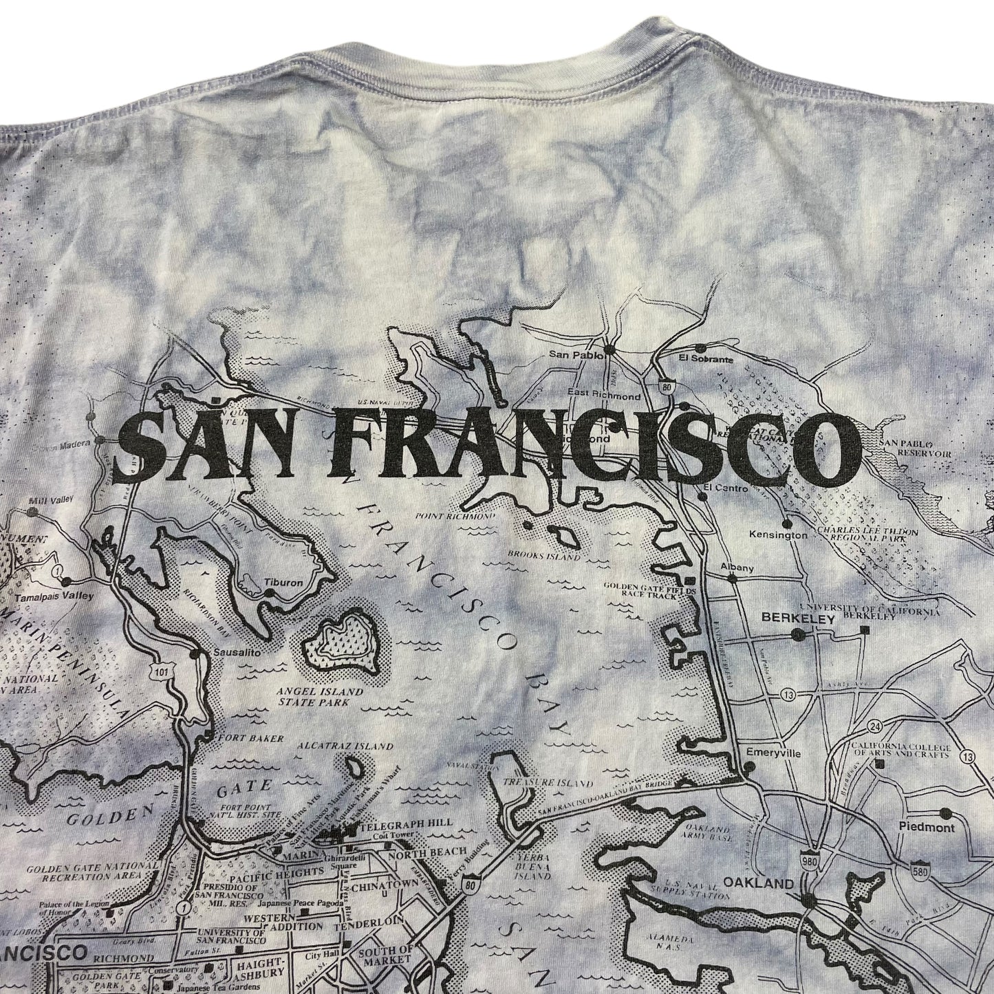 90’s San Francisco Map All Over Print T-Shirt