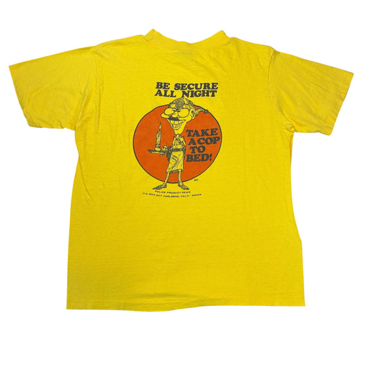 1970’s ‘take a cop to bed’ T-Shirt fits Medium