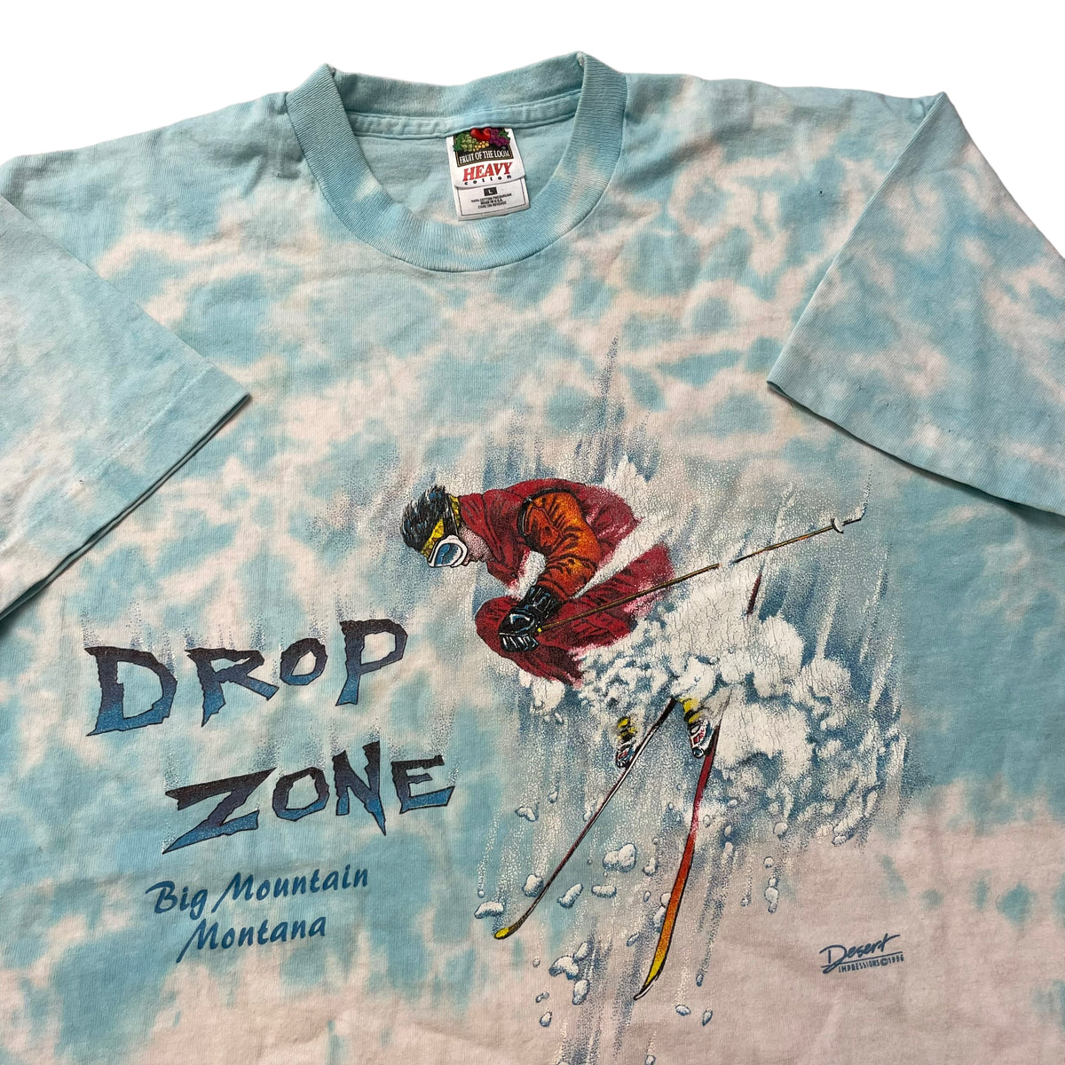 90’s ‘Drop Zone’ Skiing Tie Dye T-Shirt