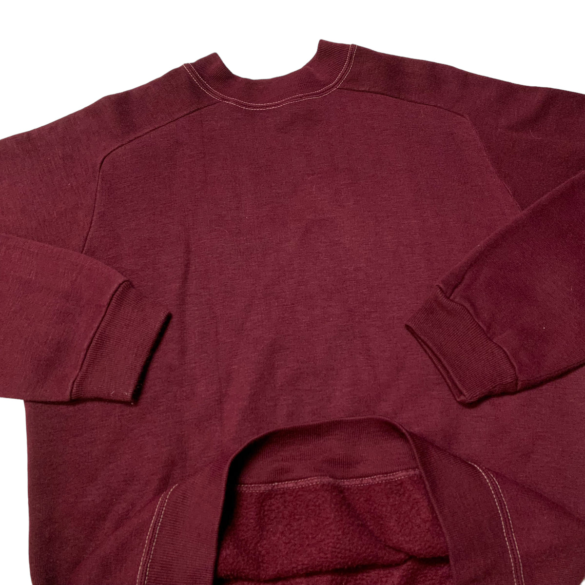 70’s ‘Casuals of Creslan’ Acrylic Marroon Sweatshirt
