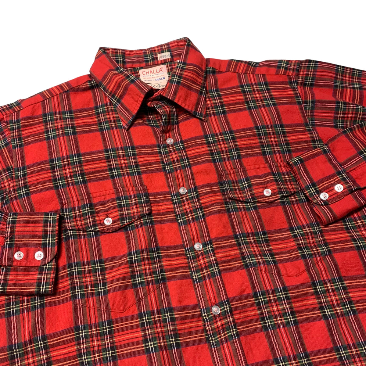60’s L.L. Bean Challa Lambs Wool Plaid Shirt
