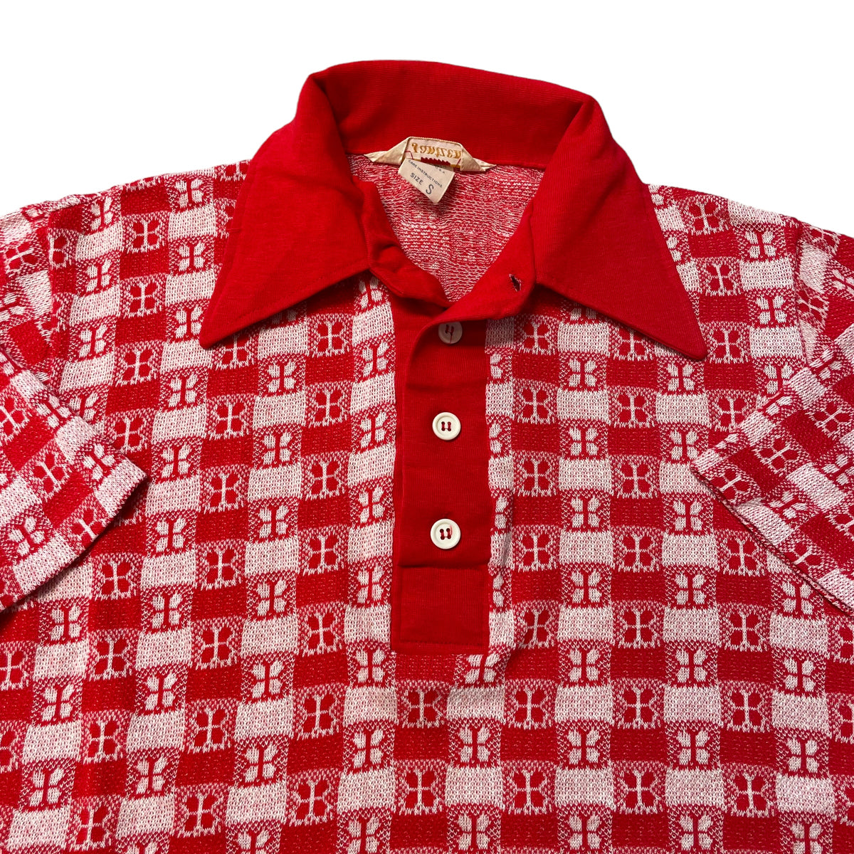 60’s Jantzen Jacquard Pattern Knit Shirt