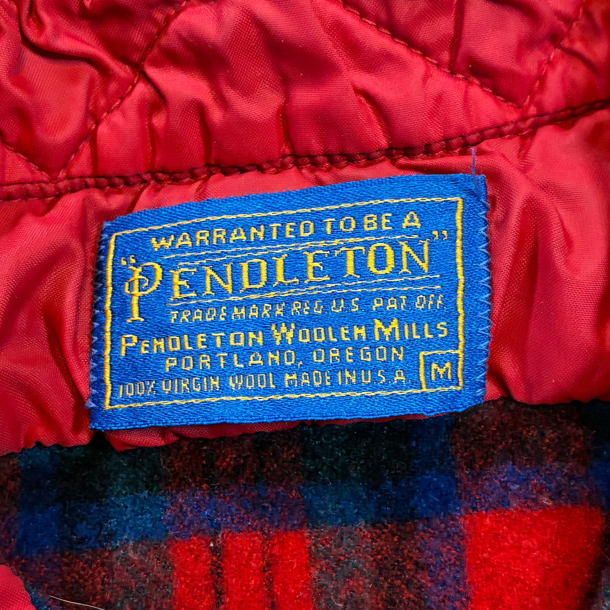 Vintage Pendleton Plaid Flannel Shirt Medium