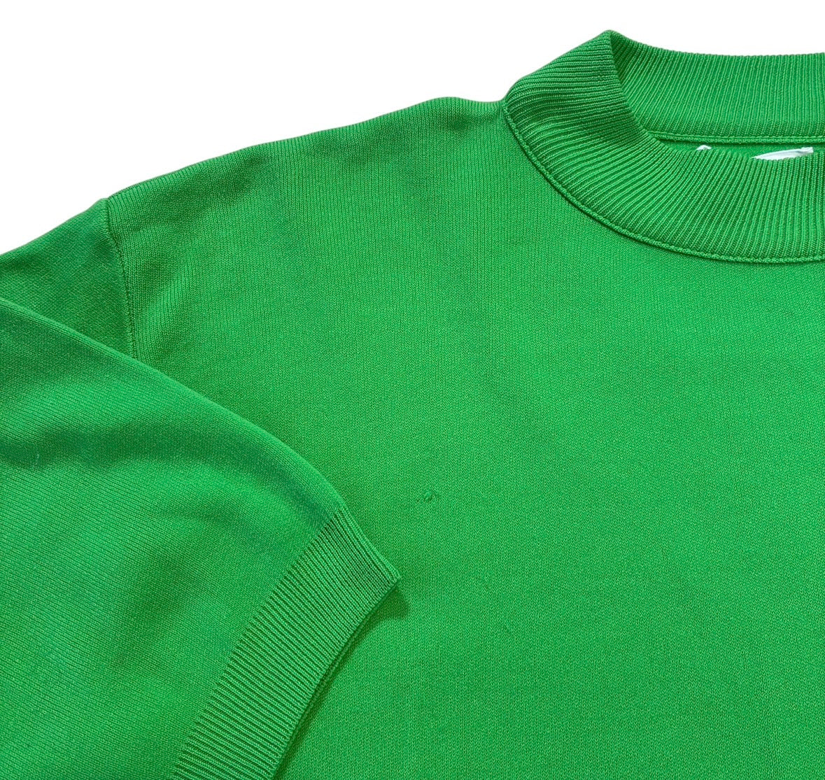 Green short sleeve sweatshirt, size large