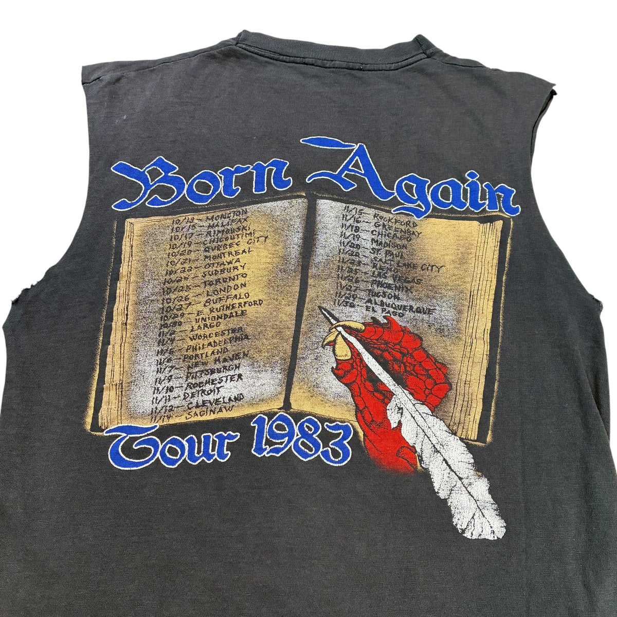 Black Sabbath Born Again cut off T-Shirt small