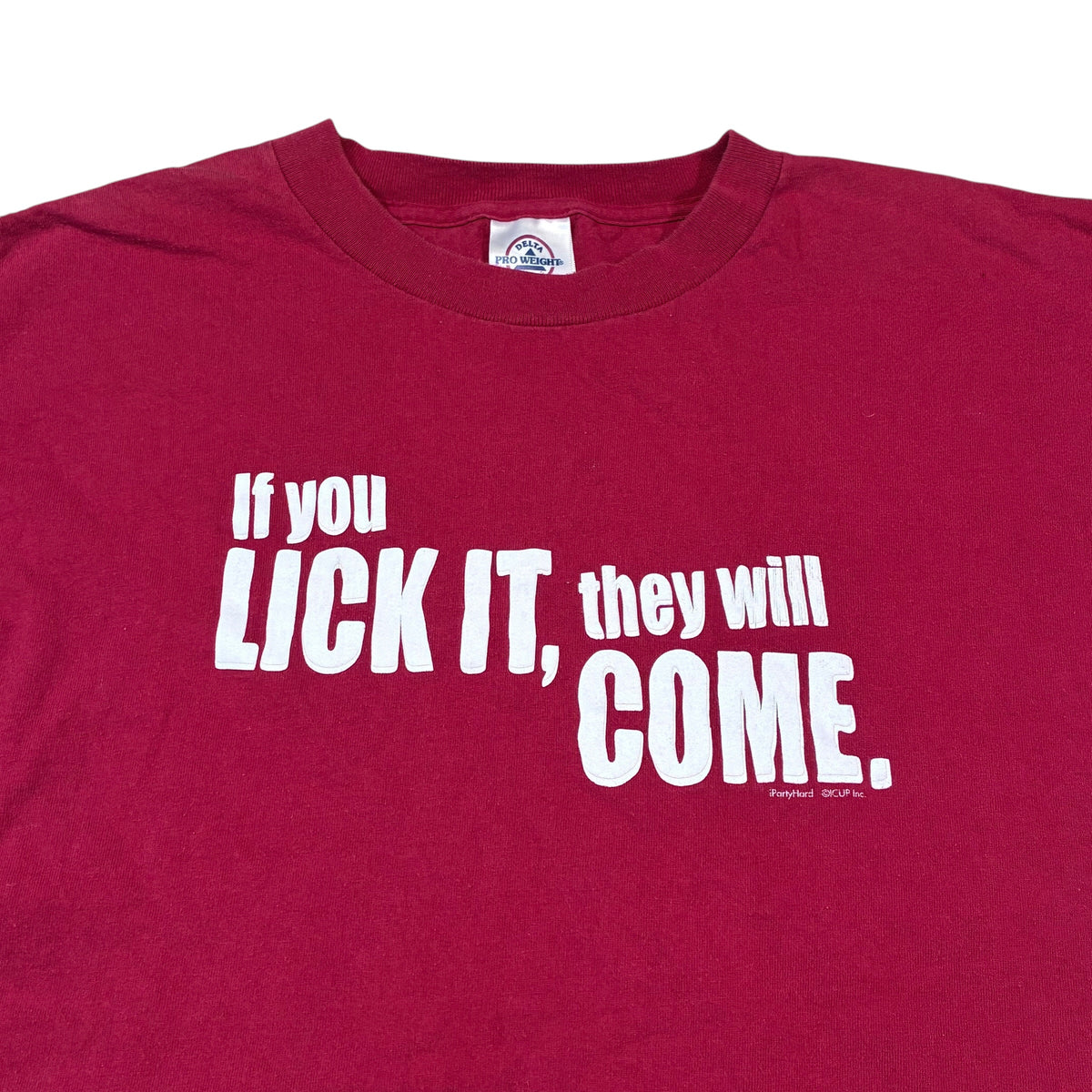 Lick it word Tshirt size large
