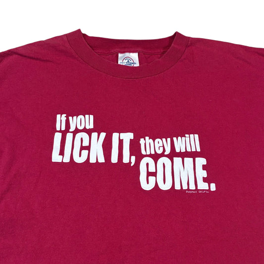 Lick it word Tshirt size large