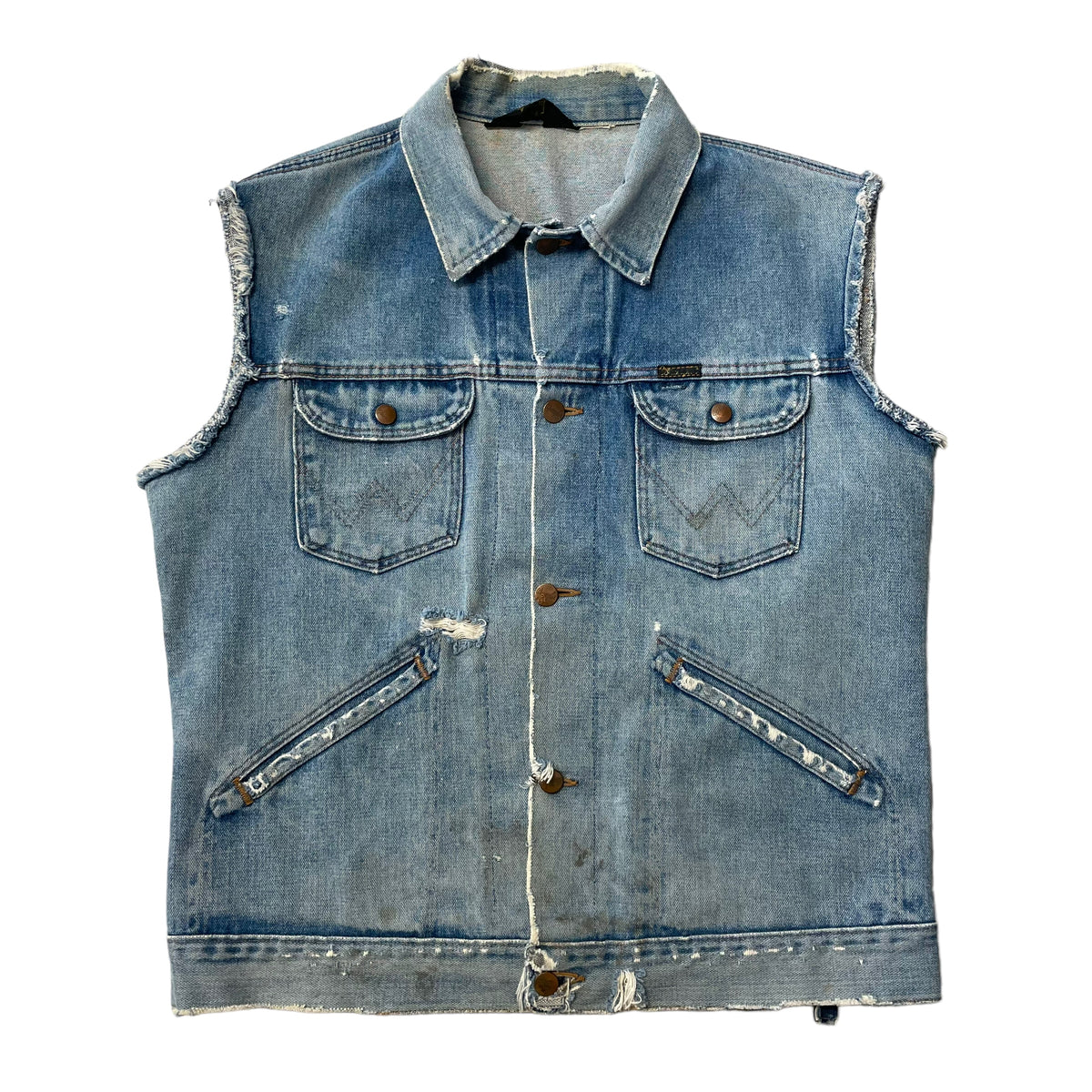 70’s Harley Davidson Branded Wrangler Cutoff Denim Jacket