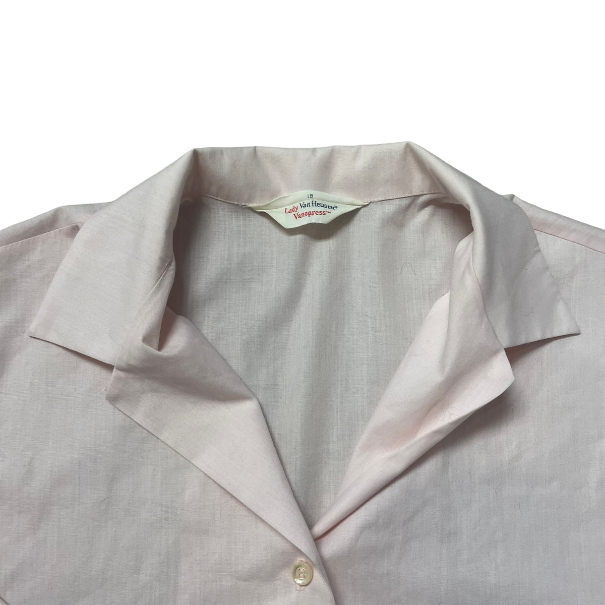 60’s Lady Van Heusen Vanopress Loop Collar Short Sleeve Shirt