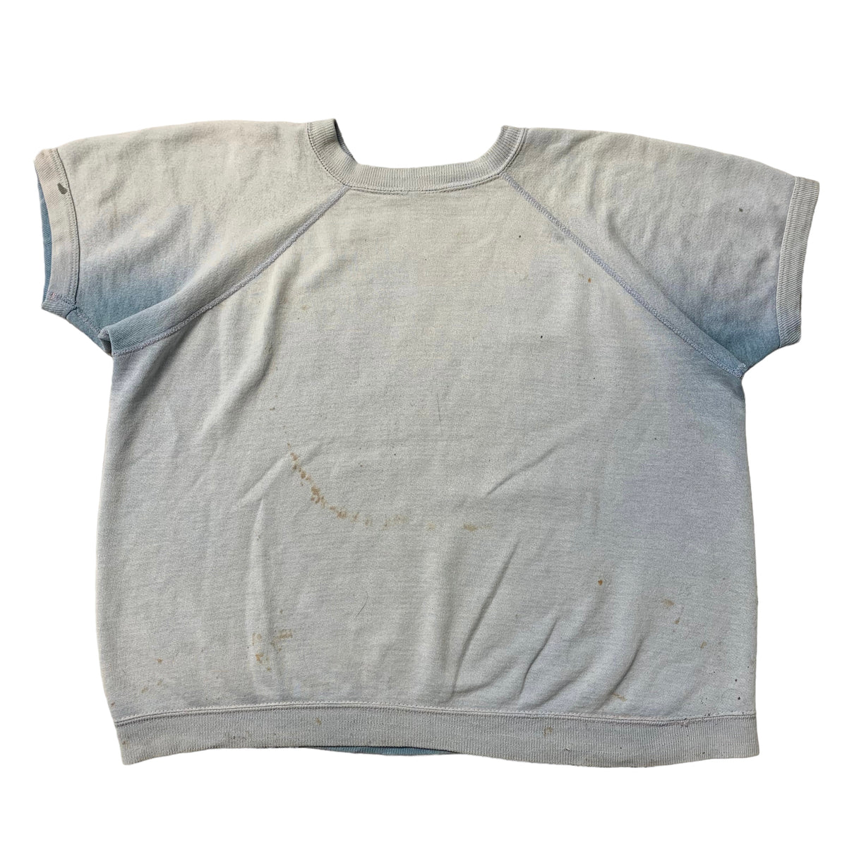 60’s Blue Faded Short Sleeve Sweatshirt
