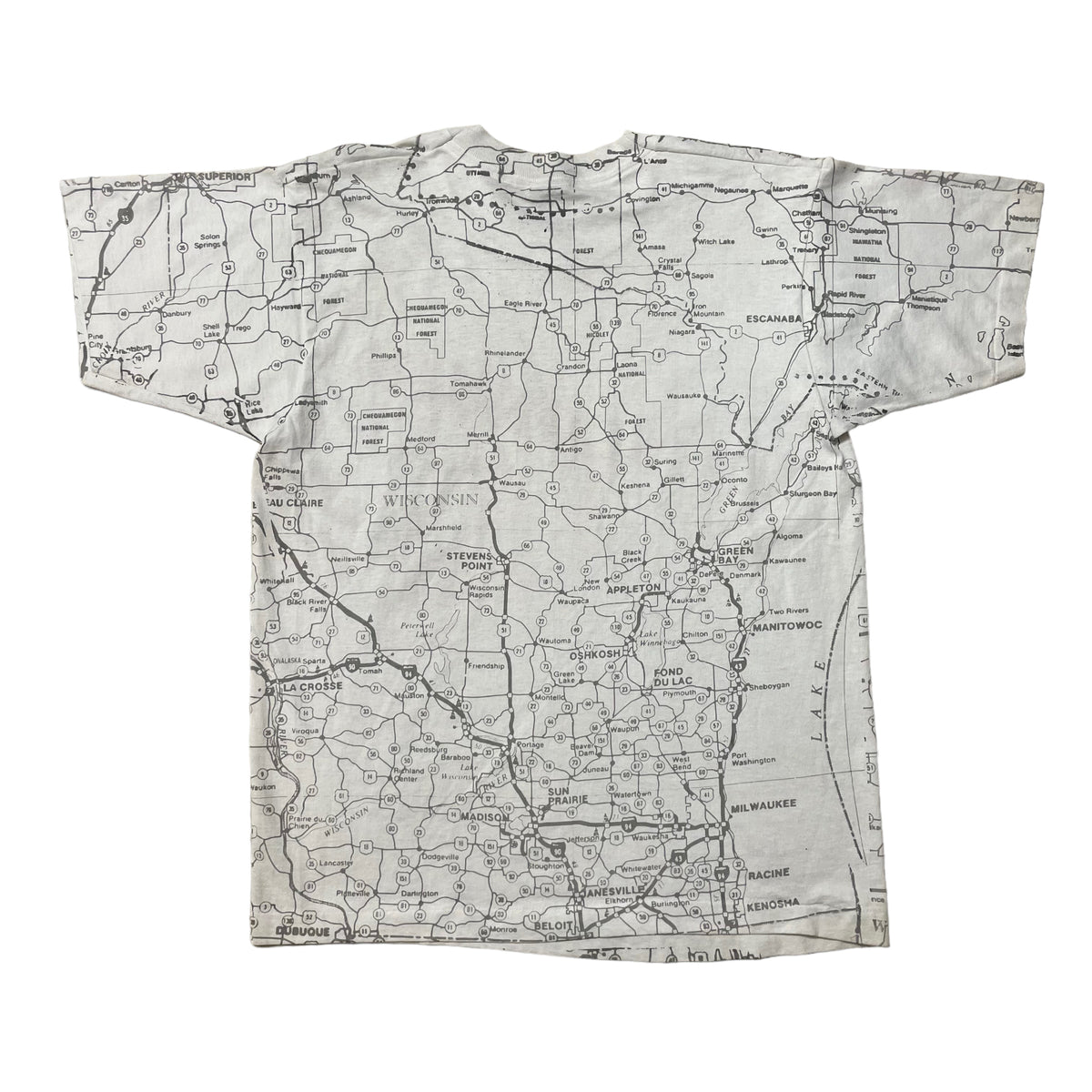 80’s Wisconsin Map T-Shirt