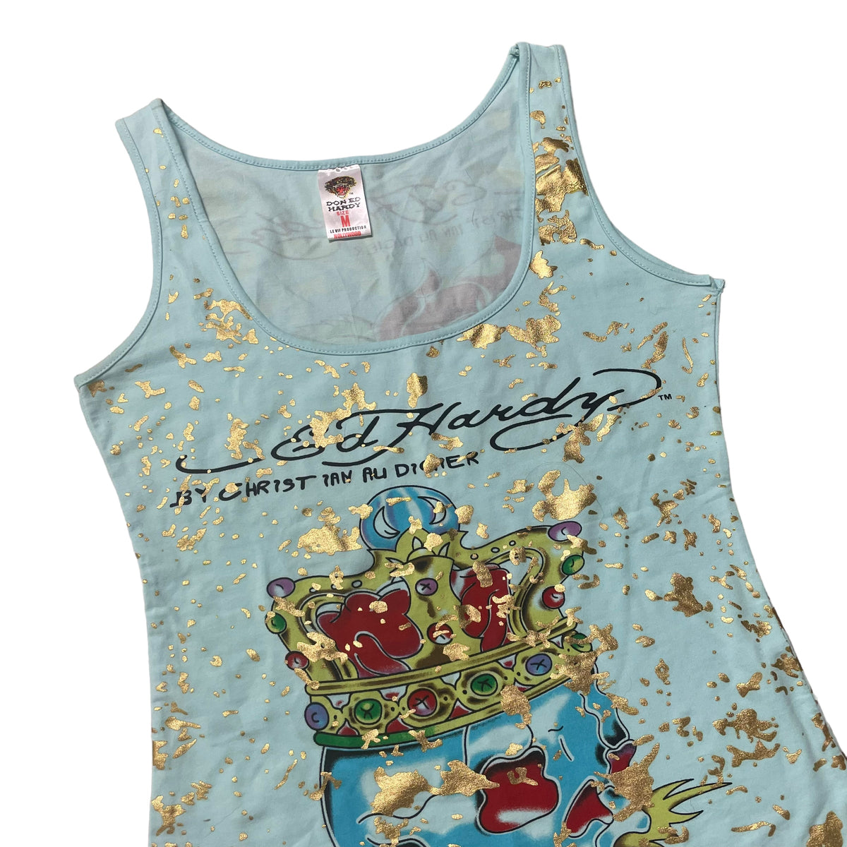 2010’s/Modern Ed Hardy Skull & Roses Women’s Tank Top