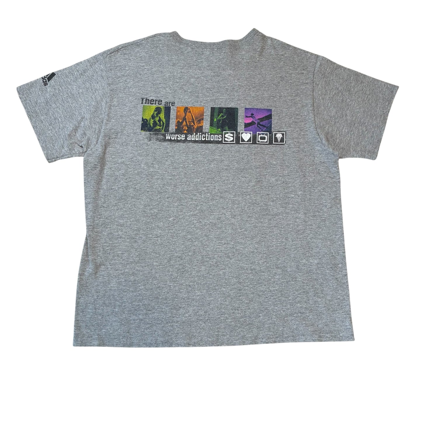 Adidas ‘There Are Worse Addictions’ T-Shirt Medium