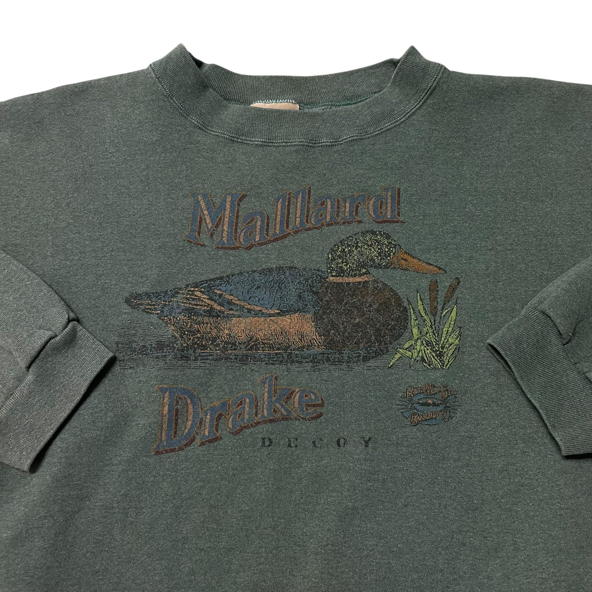 90’s Mallard Hunting Decoys Sweatshirt Green