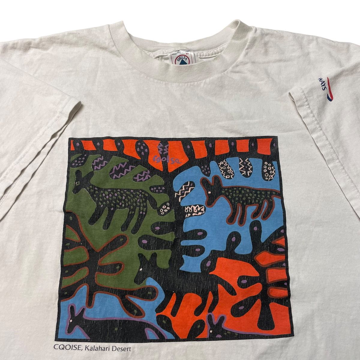 00’s British Airways Kalahari Desert Cqoise Art T-Shirt