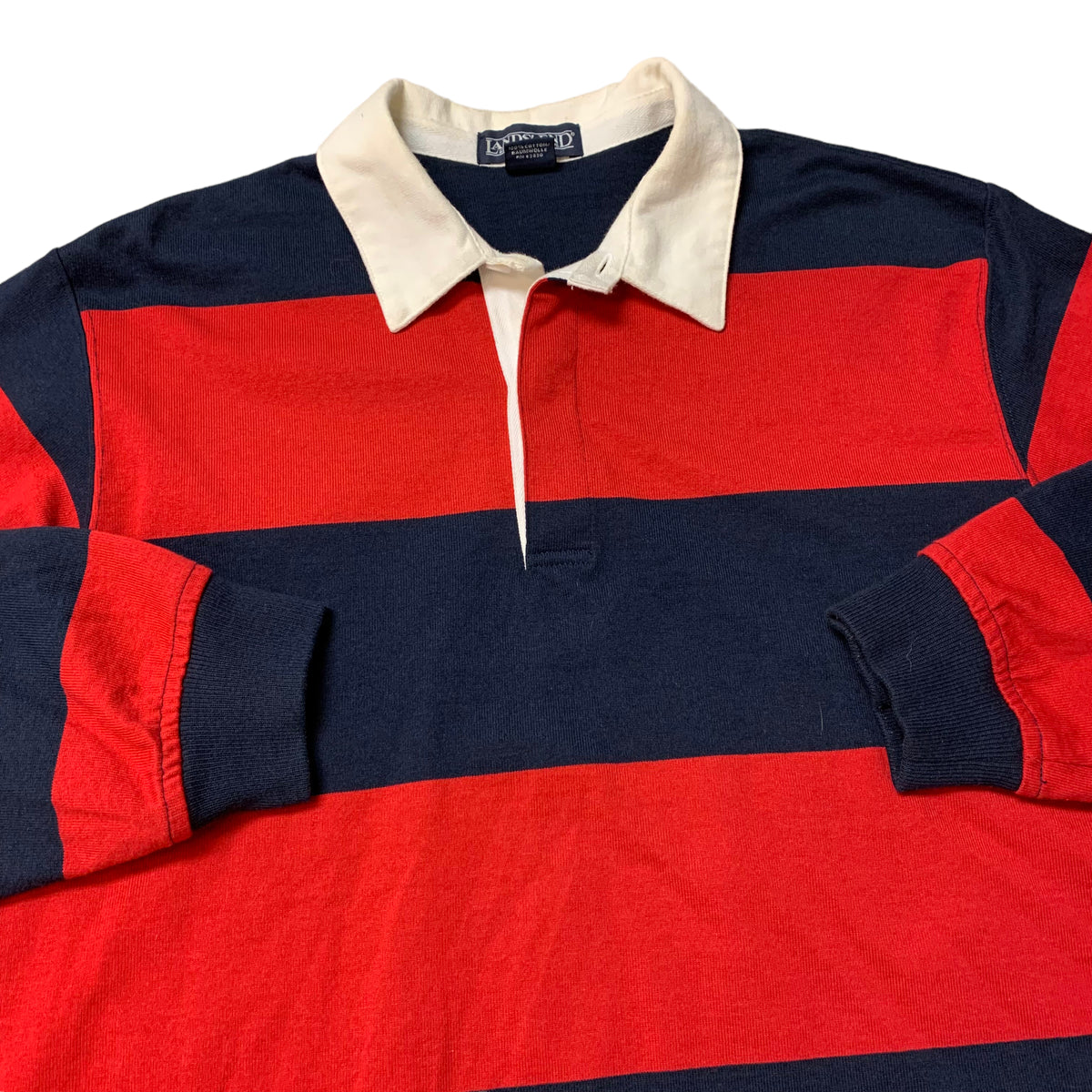 90’s Land’s End Striped Rugby Shirt