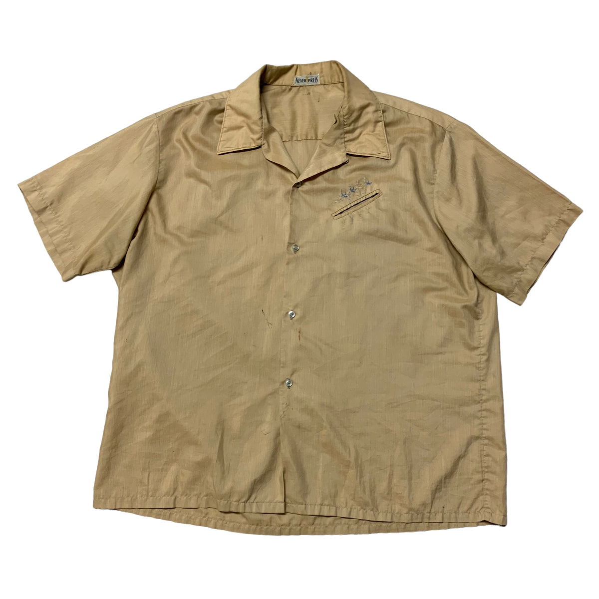50’s ‘Never Press’ Loop Collar Shirt