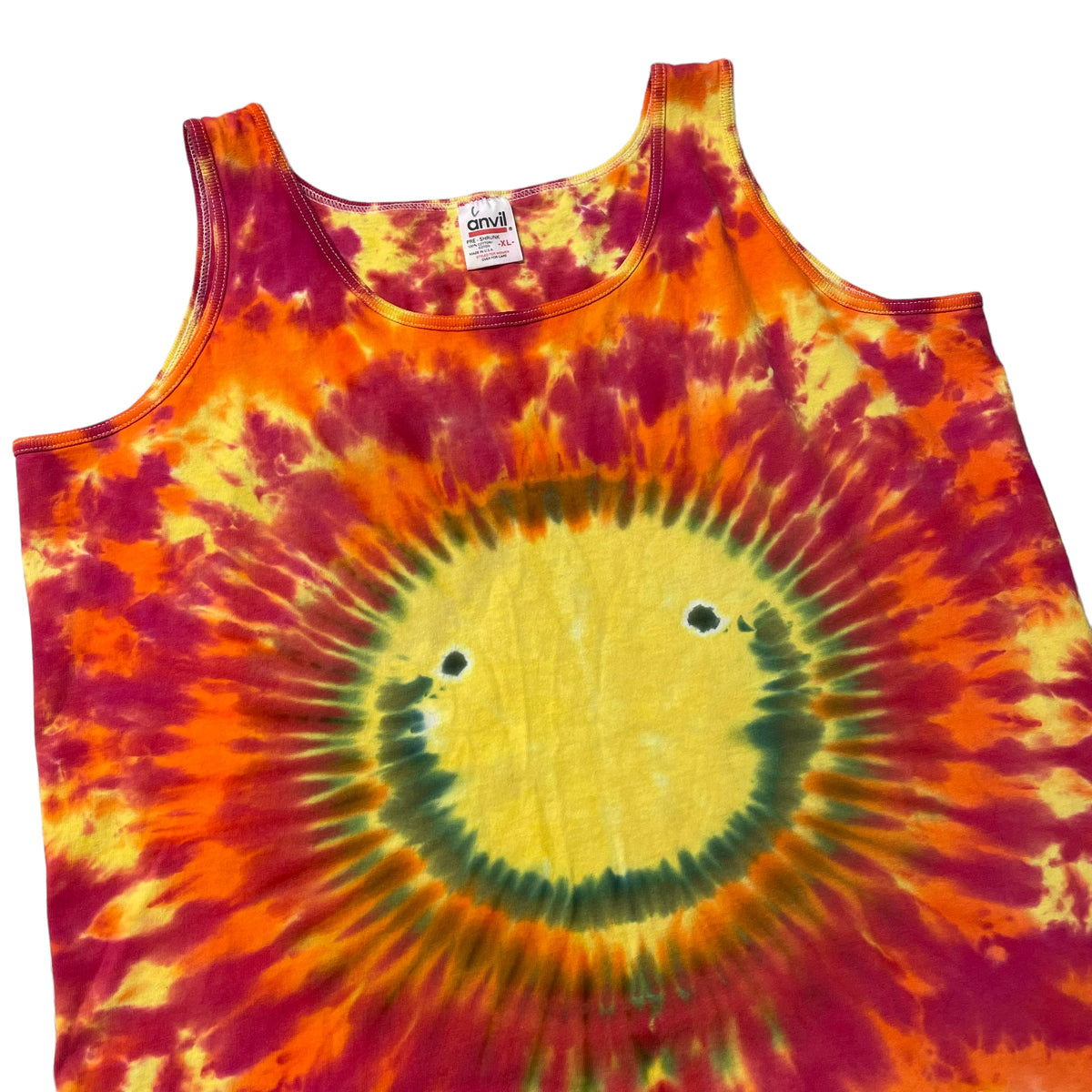 90’s Smiley Face Tie Dye Tank Top