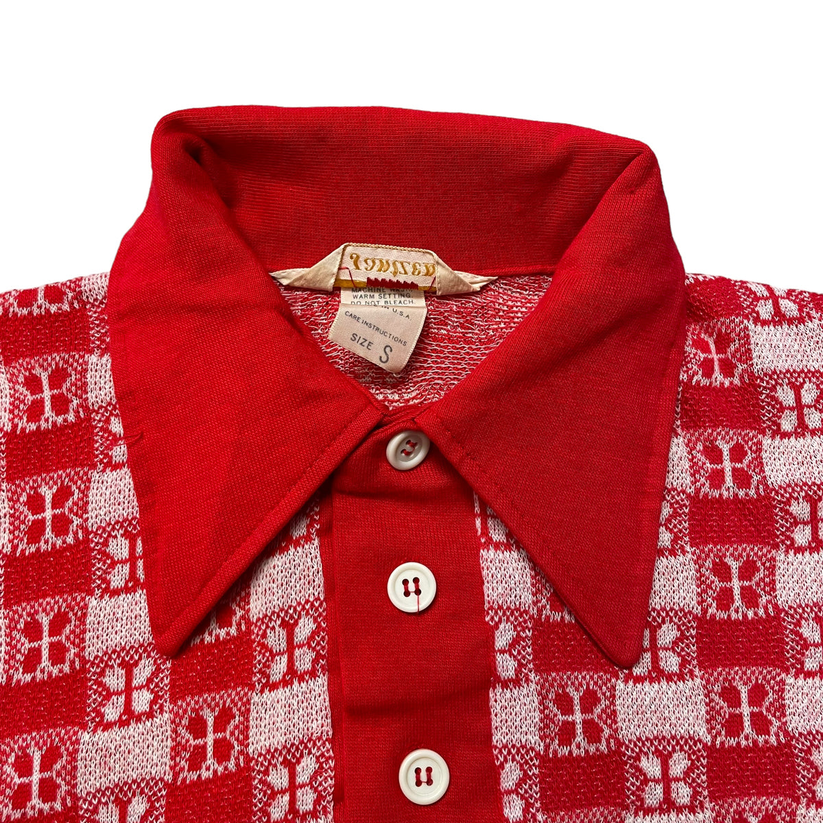 60’s Jantzen Jacquard Pattern Knit Shirt