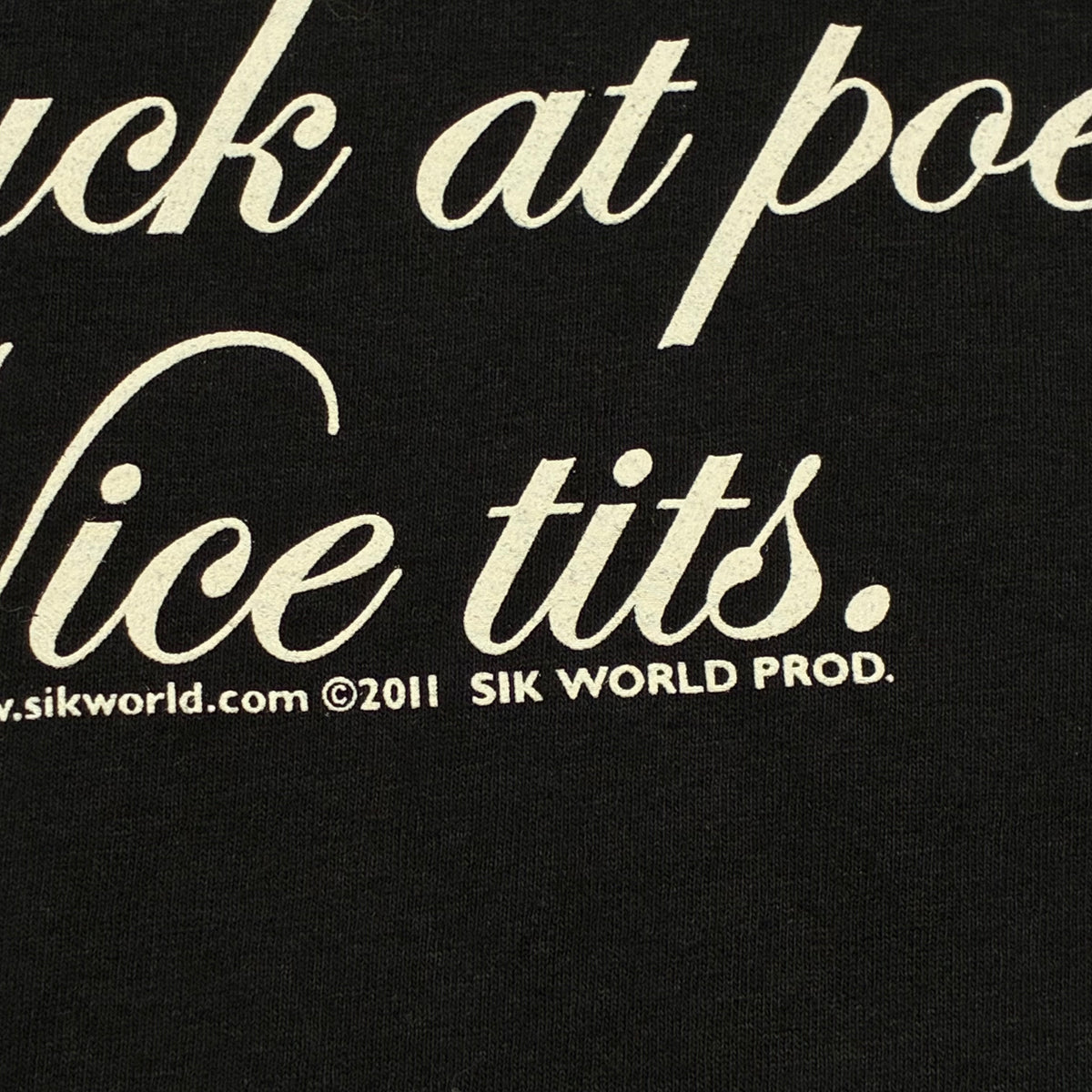 Poems Sik world tee size large