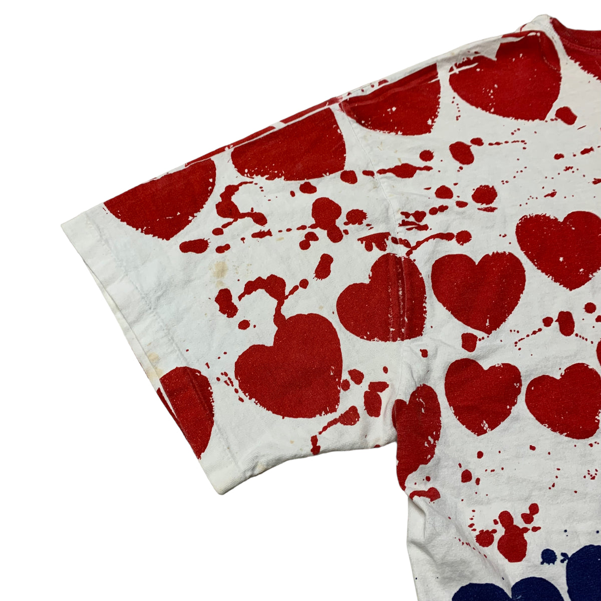 90’s Hearts All Over Print T-Shirt
