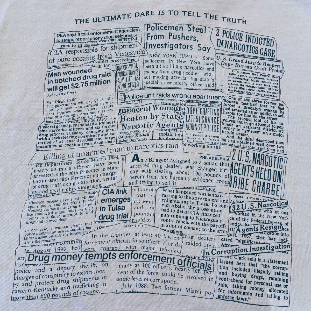 Parents against dare ￼ cut off T-shirt size large