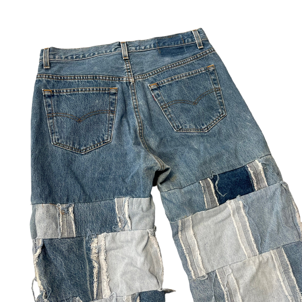 90’s Levi’s 501 Custom Patchwork Flares