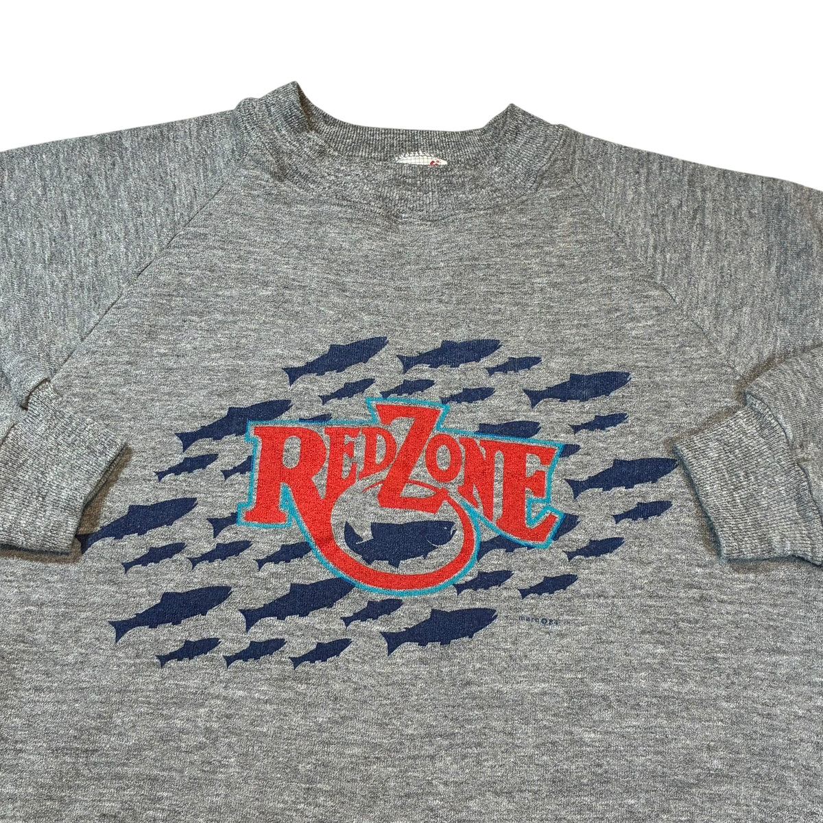 Vintage 80’s Bristol Bay Alaska ‘Redzone’ Fish Sweatshirt Medium