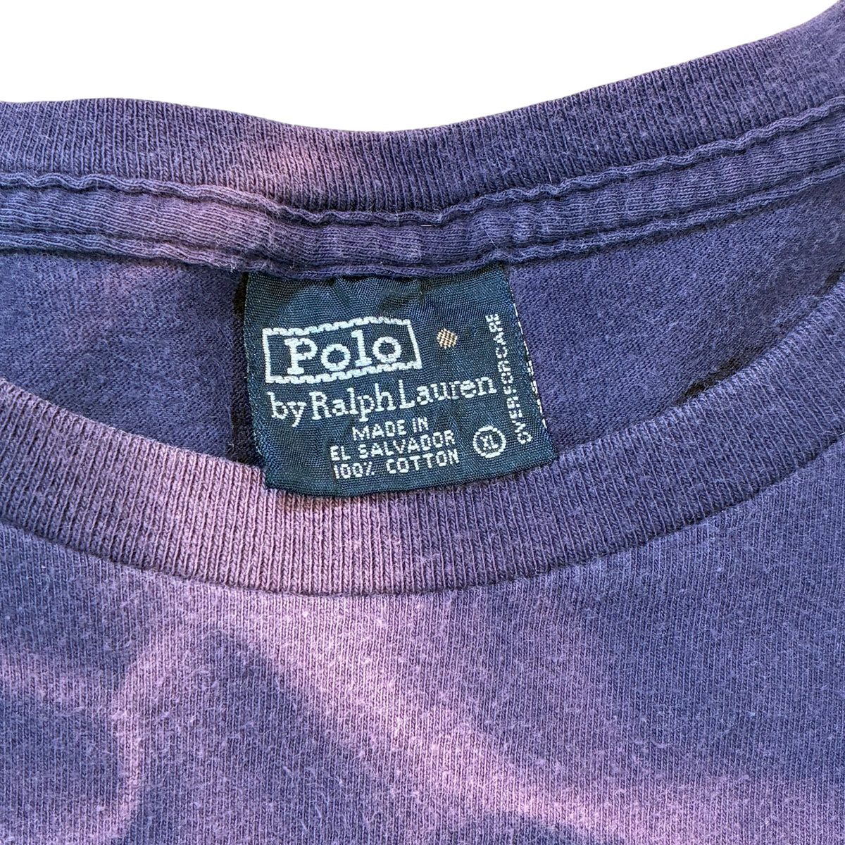 Polo Sun Faded Pocket T shirt Navy Blue XL