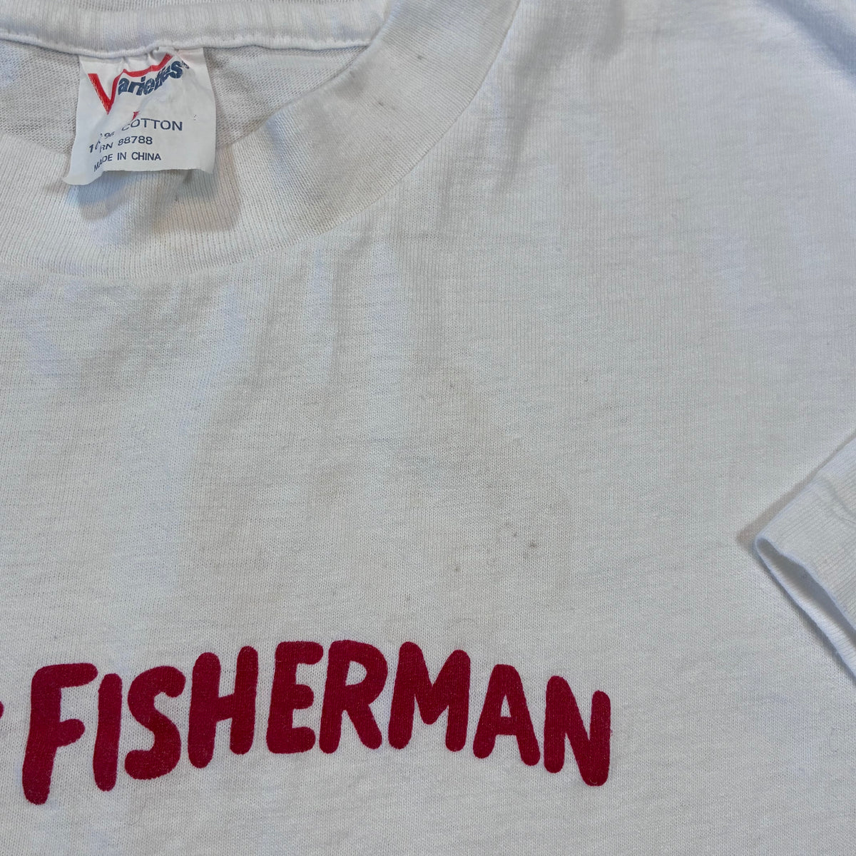 Happy fisher man size large