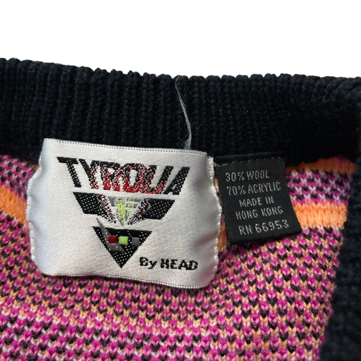 90’s Tyrolia by Head Patterned Knit Sweater