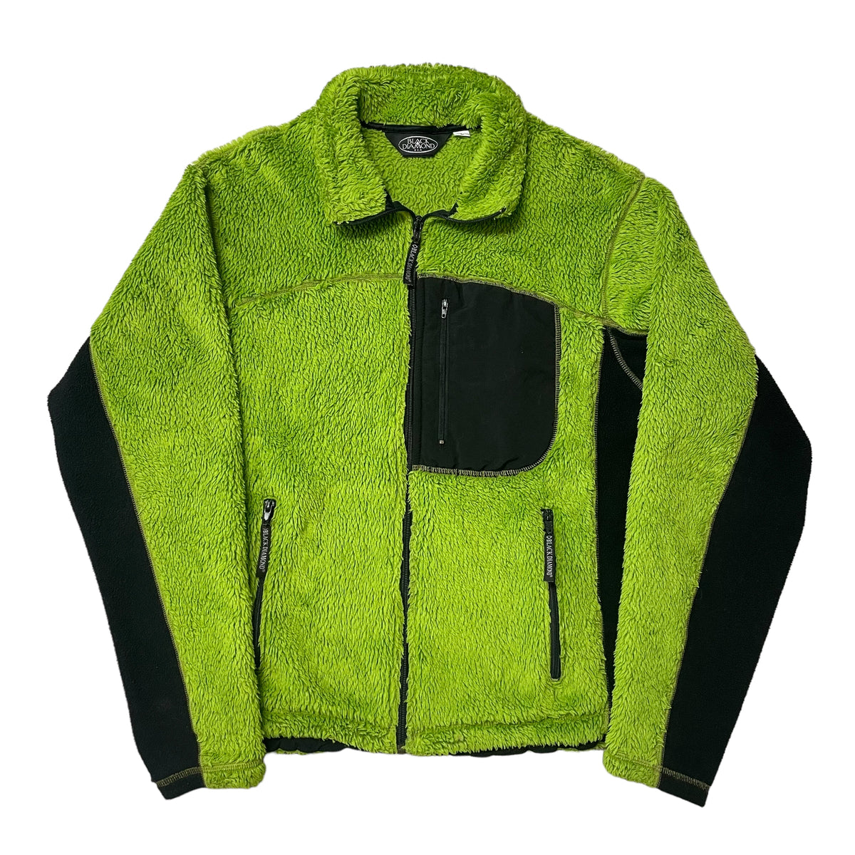 90’s Black Diamond Green/Black Fleece Jacket