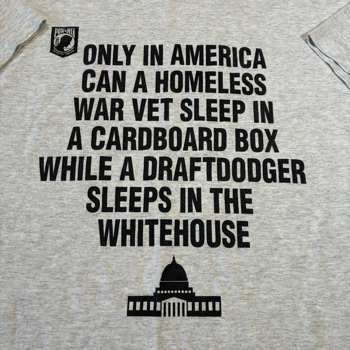 Pow Mia Sturgis Anti- Bill Clinton T-Shirt XXL