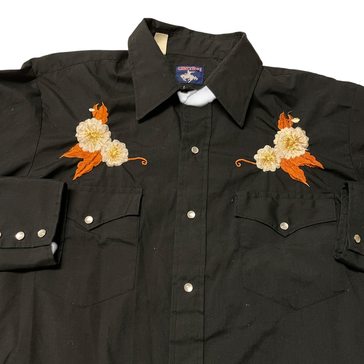 00’s ‘Chute #1’ Embroidered Pearl Snap Shirt