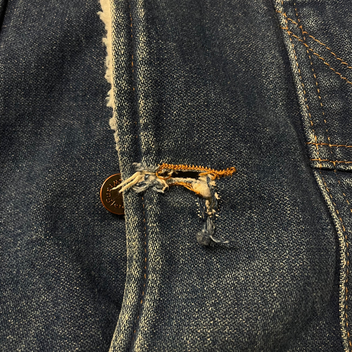 00’s Wrangler Sherpa Lined Denim Jacket